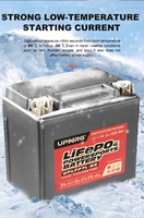 Baterai Lithium Motor Yauneidak High Performance LFP5L-BS 12.8V 4Ah CCA220, Sel Pouch Berdaya Tinggi, 3000 Siklus, Pengosongan 20C