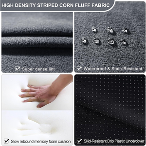 Sàn khách giường có thể tháo rời dây kéo trở lại hỗ trợ chuyển đổi cắt ngủ túi Đậu sofa với gối - Product Image 4