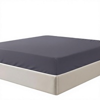 Drap-housse d'hôtel en tricot ultra doux, respirant, anti-plis, certifié Oeko-Tex, à poches profondes de 16 pouces, pour lit Queen, vente en gros sur mesure