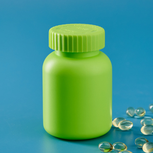 A vitamina da cápsula plástica do suplemento 200g engarrafa a cor azul amarela roxa do verde com etiqueta garrafa plástica da tabuleta do comprimido 200g - Product Image 4