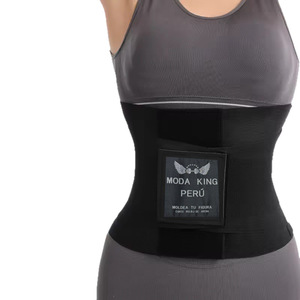 Ceinture de maintien de la taille Moda King en spandex noir respirant à effet sauna pour femmes - Product Image 5