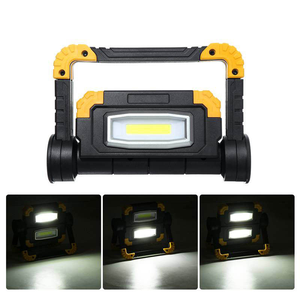Dual COB LED Work <b>Light</b> 360° Rotatable Portable Floodlight Foldable Emergency Lamp for Camping Car Repair Garage <b>Workshop</b> - Product Image 3
