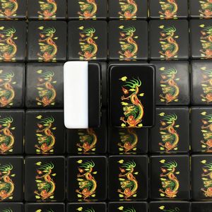 Tuiles de Mahjong en Acrylique <span class=keywords><strong>Dragon</strong></span> Chinois Personnalisées, Jeu de Voyage Portable pour Adultes, Cadeau pour les Joueurs Américains, Singapourais et Malaisiens - Product Image 5