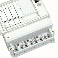 Quansheng 4046-RY boîte de boîtier de compteur IoT à grille sud ABS PC matériel triphasé à quatre fils boîte de Distribution de boîtier de comptage d'énergie