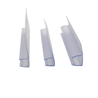 Joint d'étanchéité flexible en forme de F pour porte de douche en verre pliable