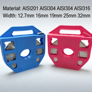 Nastro in Acciaio Inossidabile SUS316 201 304, Rotolo di Nastro Metallico per Imballaggio 16mm 19mm - Product Image 1