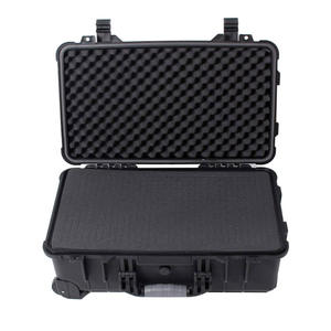 Valise de protection pour ordinateur portable GD5013, en plastique rigide, étanche, grande capacité, avec roulettes et poignée télescopique - Product Image 6