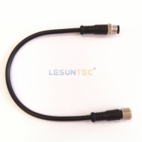 OEM ODM Impermeable M12 Conjunto de cable circular Conector M12 de 4 pines Conector recto Arnés de cables