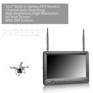 FEELWORLD PVR1032 : Moniteur FPV professionnel 10,<span class=keywords><strong>1</strong></span> pouces avec écran IPS 500 nits, entrée HDMI, double récepteur de diversité 5,8 G et DVR - Product Image 4