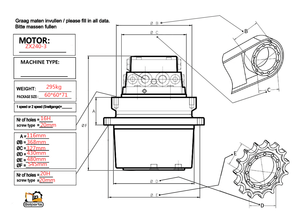 ZX240-3 ZX240-5 ZX250-3 ZX250-5 <span class=keywords><strong>ZX260</strong></span>-3 <span class=keywords><strong>ZX260</strong></span>-5 Eindaandrijving Voor <span class=keywords><strong>Hitachi</strong></span>-Graafmachine 9242907 9257553 9243839 9256989 Rijmotor - Product Image 3
