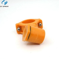 Collier de serrage pour tuyau en plastique 1 "3/4" à connexion rapide Pince à oeillet simple pour cône creux Buse de traitement de surface pour le refroidissement