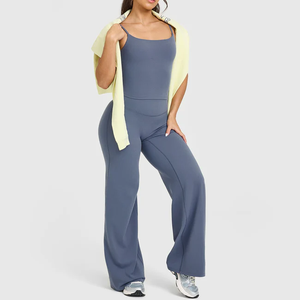 Leggings <span class=keywords><strong>Bond</strong></span> Oem Plus Size, Sólidos, Acampanados, de Alta Elasticidad, Elásticos en Cuatro Direcciones, Transpirables, de Secado Rápido, para Yoga, para Mujer - Product Image 2