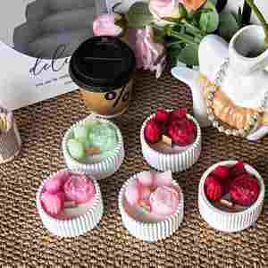 Vela Aromática de Cera de Soja en Forma de Rosa, Hecha a Mano, Regalo de Cumpleaños, Recuerdo Festivo, Decoración para el Hogar y el Dormitorio, Venta al Por Mayor - Product Image 4