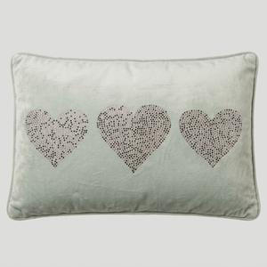 Modern Square Velvet Cushion Cover Embroidered Pattern Light Green Handmade Eco-Friendly Washable Customizable Luxury Home Decor - Product Image 1