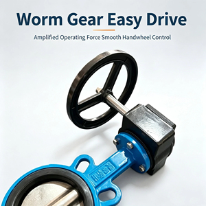D371X-16Q Manual <b>Worm</b> <b>Gear</b> for Water Use DN50-DN200 Port Sizes - Product Image 5