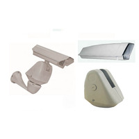 Boîtier de caméra extérieur en aluminium moulé sous pression de grande taille avec essuie-glace pour caméra CCTV