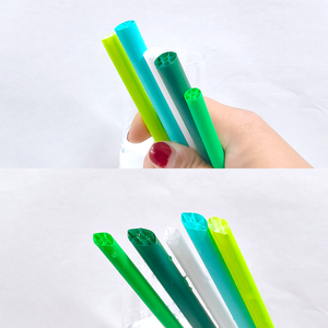 Pailles à boire en PLA colorées en forme de nid d'abeille pour le thé à bulles et le café, pailles compostables à base de plantes pour les cafés et les restaurants - Product Image 3