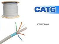 Kabel Jaringan CAT6 CCA Tembaga Murah dengan Pelindung Foil Aluminium Bersertifikasi CE/RoHS, Panjang Dapat Disesuaikan untuk PC, ADSL, Soket Dinding