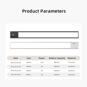 Iluminación interior ultrafina 3 colores regulable Usb recargable armario de cocina armario Led Sensor de movimiento Luz - Product Image 6