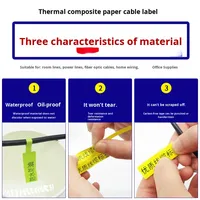 Kabellabel PET Zelfklevend Waterdicht UV-bestendig PVC Hittebestendig Krasbestendig P-type Landbouwgebruik Rol