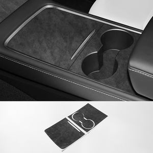 สำหรับ<span class=keywords><strong>รถ</strong></span>ยนต์เทสล่า รุ่น 3 (2019-2023) และรุ่น Y ผลิตจากวัสดุอัลคันทาร่า แผ่นปิดคอนโซลกลางรถยนต์ แผ่นตกแต่งภายใน อุปกรณ์ตกแต่งภายใน<span class=keywords><strong>รถ</strong></span>ยนต์ - Product Image 2
