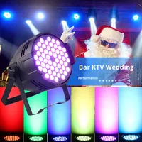 Projecteur de scène PAR 54 LED RGB 3-en-1 à faisceau, contrôle DMX512, en aluminium moulé, éclairage DJ pour mariages et événements