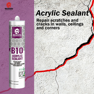 SOZEN-B10 Mastic silicone polymère acrylique, <span class=keywords><strong>colle</strong></span> acrylique latex à base d'eau, étanche pour la décoration, l'étanchéité et le remplissage - Product Image 5