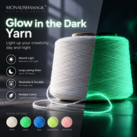 Fil phosphorescent pour tricot, broderie, couture, garnitures décoratives, fil lumineux durable, haute ténacité, 100% polyester