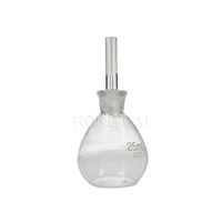RONGTAI Pycnomètre à gaz de laboratoire Fournisseurs chinois 25ml Boro 3.3 Bouteille à gravité spécifique en verre de laboratoire