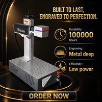Machine de marquage laser à fibre industrielle 30W 50W 60W 100W 200W JPT MOPA Raycus MAX pour gravure profonde sur métal et marquage couleur