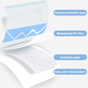 ओम 10 सेमी x 25 सेमी x 25 सेमी स्वास्थ्य देखभाल ड्रेसिंग वाटरप्रूफ स्टेल पारदर्शी घाव पैड के साथ - Product Image 3