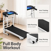 Tapis de course mécanique pliable écologique avec cadre en acier 120 kg, zone de course pour la maison, cardio, musculation, marche