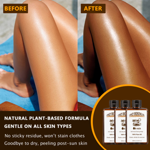 Aceite Bronceador de Doble Extracto de Cacao y <span class=keywords><strong>Coco</strong></span> OEM/ODM 200ml, Aceite Corporal Natural con Textura de Aceite Seco para un Bronceado Uniforme - Product Image 4