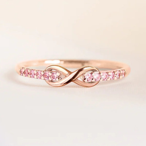 Anello con Design a Fiocco Infinito, Stile Sottile per Donne - Product Image 5