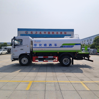 Camion-citerne Huashen F5 12m³ avec plateforme de travail arrière de 3950 mm de empattement pour l'arrosage paysager