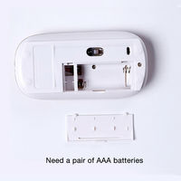 Mini clavier et souris sans fil 2.4G avec logo personnalisé rétroéclairé RVB Interface USB pour Mac pour Apple PC portable et téléphone