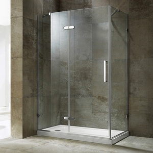 Écran de <span class=keywords><strong>douche</strong></span> sans cadre élégant haute transparence, pas de coins morts d'hygiène pour la maison hôtel SGCC approuvé - Product Image 2