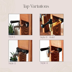 Étagère à <span class=keywords><strong>vin</strong></span> en bois rustique personnalisée, écologique, polie, style artisanal, cadeau pour jeunes mariés, mariage, fiançailles, premier Noël - Product Image 4