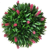 Boules de fleurs artificielles suspendues de luxe pour jardin, boules de fleurs en plastique, boules de topiaire, lavande artificielle, résistantes à l'eau et aux intempéries