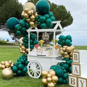 Kit de Guirnalda de Globos Verdes y Dorados de 139 Piezas con Globos Metálicos Dorados para Decoraciones de Fiestas Temáticas de Cumpleaños, Bodas y Jungla - Product Image 4