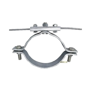 Support d'alimentation d'usine galvanisé Para Poste & Band pour pièces de télécommunication Dead-Ending & Guying Steel ADSS ASU Cable Pole Clamp - Product Image 4