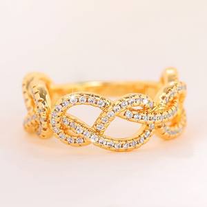 Bague en or massif 18 carats pour femme Q141, diamant taille brillant rond, couleur G naturelle, style romantique pour fiançailles - Product Image 6