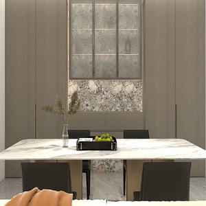 Meuble de rangement moderne en bois, buffet avec porte en verre, armoire à vin pour le salon, meubles de maison - Product Image 4