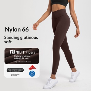 Pantalones de yoga sólidos Athena Lulu <span class=keywords><strong>GELI</strong></span> para mujer, de nailon 66, sensación ligera, cintura alta, secado rápido, longitud completa, efecto moldeador, deportivos - Product Image 1