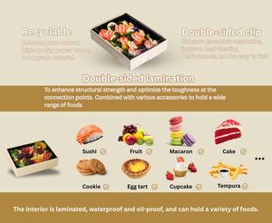 Plateaux ronds en bois personnalisés pour plats à emporter, plateaux à fromage, planches à charcuterie, boîtes cadeaux de Noël pour pâtisseries - Product Image 5