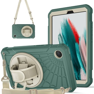 Étui de protection hybride robuste arc-en-ciel pour tablette Samsung Galaxy Tab A9 Plus avec support rotatif à 360° et dragonne antichoc - Product Image 5