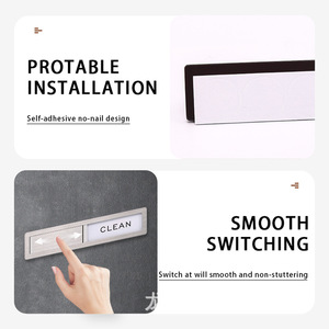 Letrero Magnético de Acero Inoxidable para Lavavajillas, Indicador de Limpio/Sucio, Autoadhesivo, Diseño sin Clavos, para Seguridad Alimentaria en la Cocina - Product Image 1