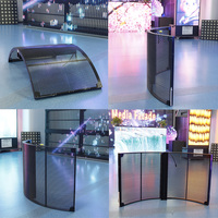 Écran LED transparent P3.91, écran LED flexible adhésif, écran LED transparent flexible pour centres commerciaux en extérieur