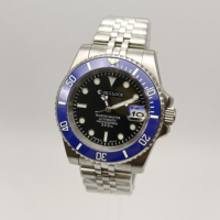 Montre de plongée automatique pour homme SEILOCE avec verre saphir, boîtier de 40 mm, lunette en céramique, étanche, mouvement NH35