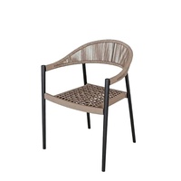 Chaises et canapés d'extérieur multifonctionnels en métal de style pastoral, approuvés par les influenceurs, pour cafés, restaurants occidentaux, et ensembles de thé au lait de style hôtelier